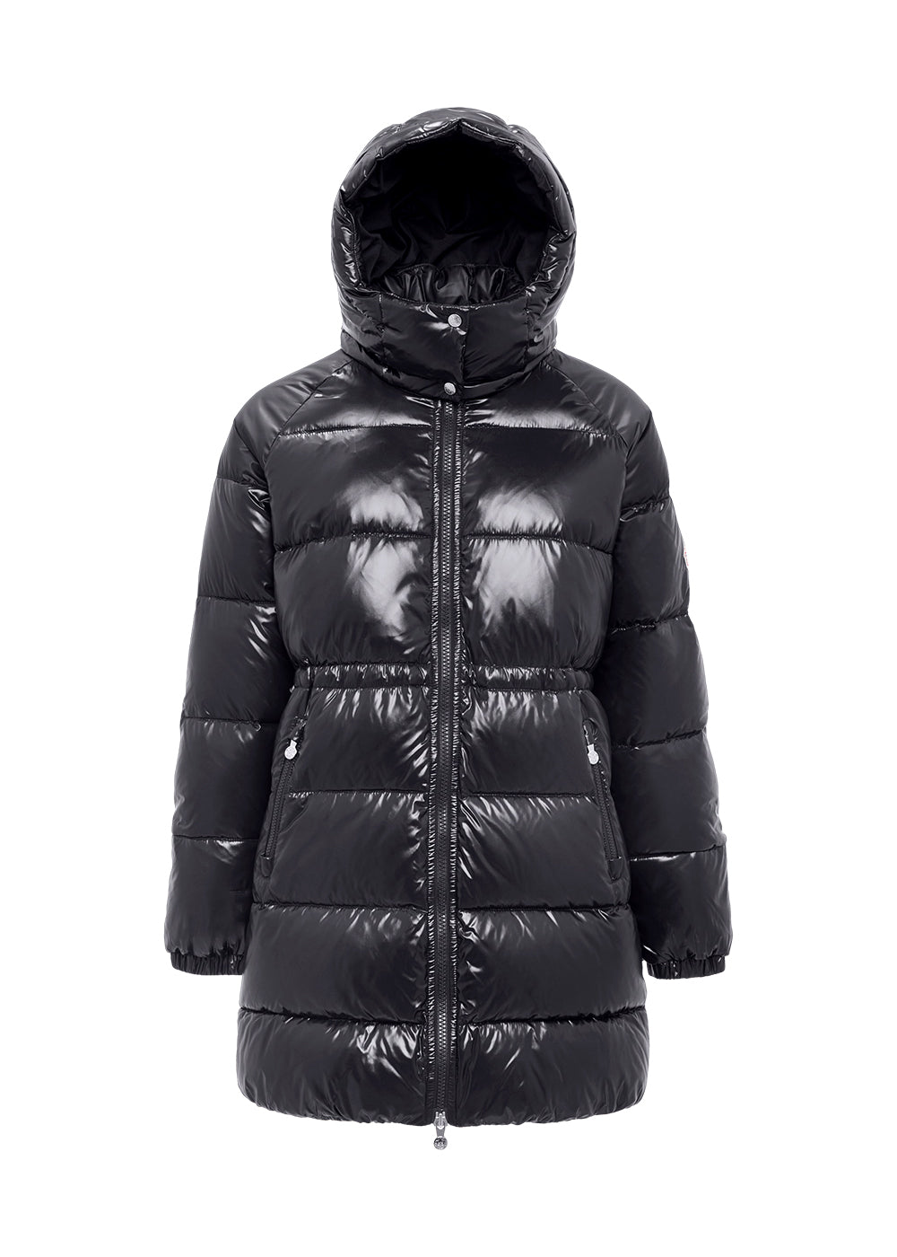 pyrenex-fusion-black-doudoune-femme-capuche-brillante image 4