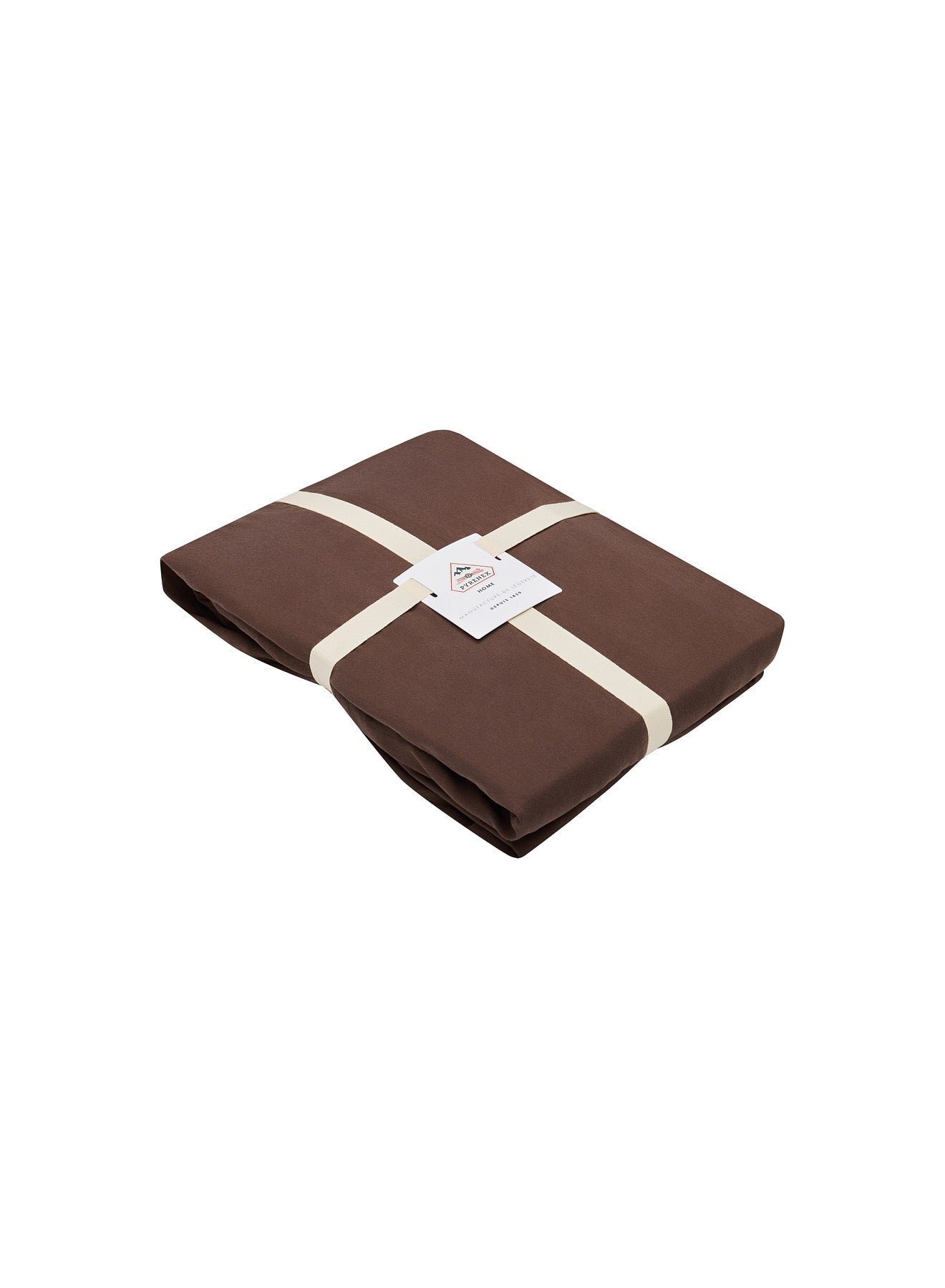 pyrenex-lily-drap-housse-marron-chocolat-coton-bio-et-tencel-lyocell image 3