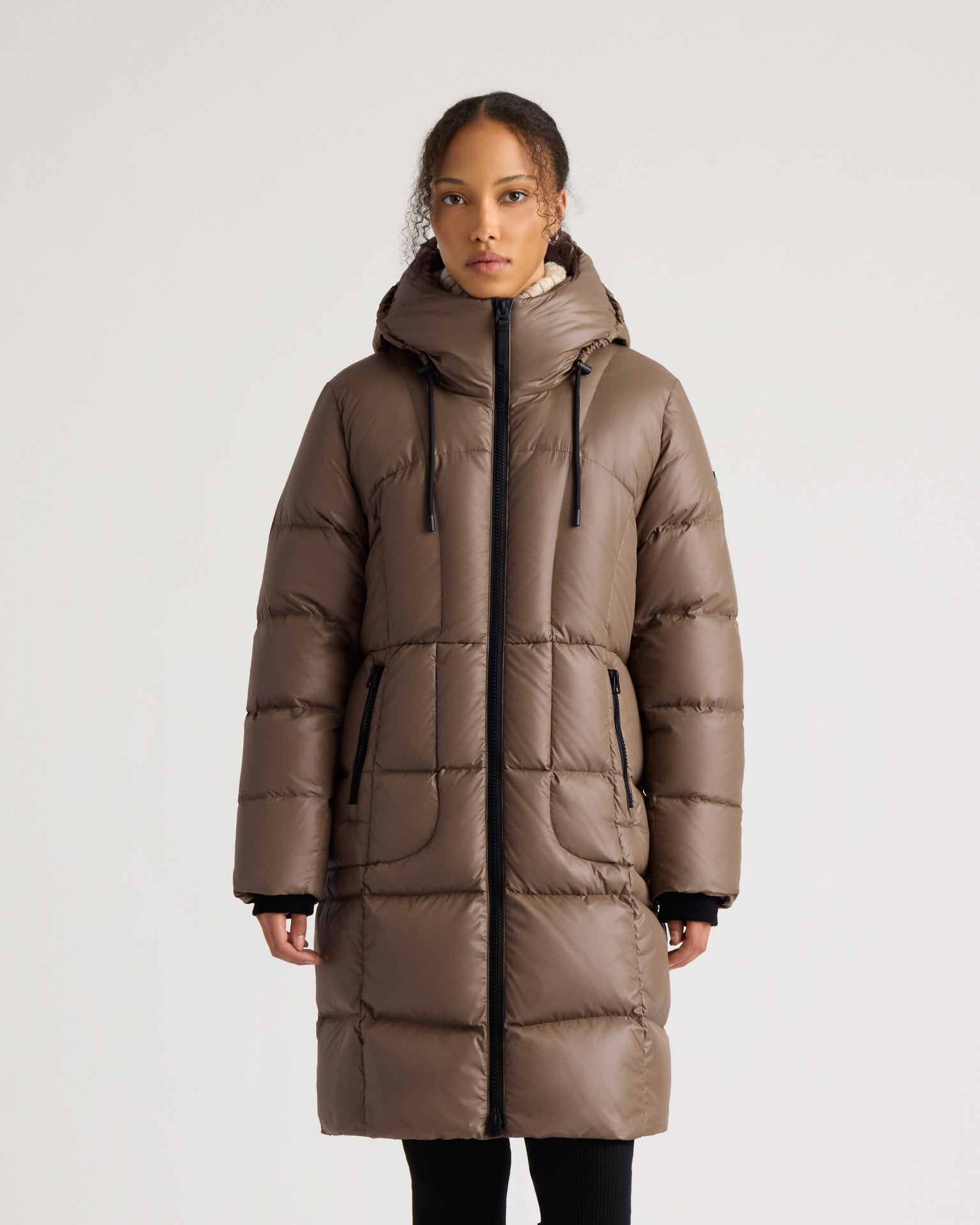 kanuk-notting-hill-brillant-manteau-long-matelass-femme-capuche image 3