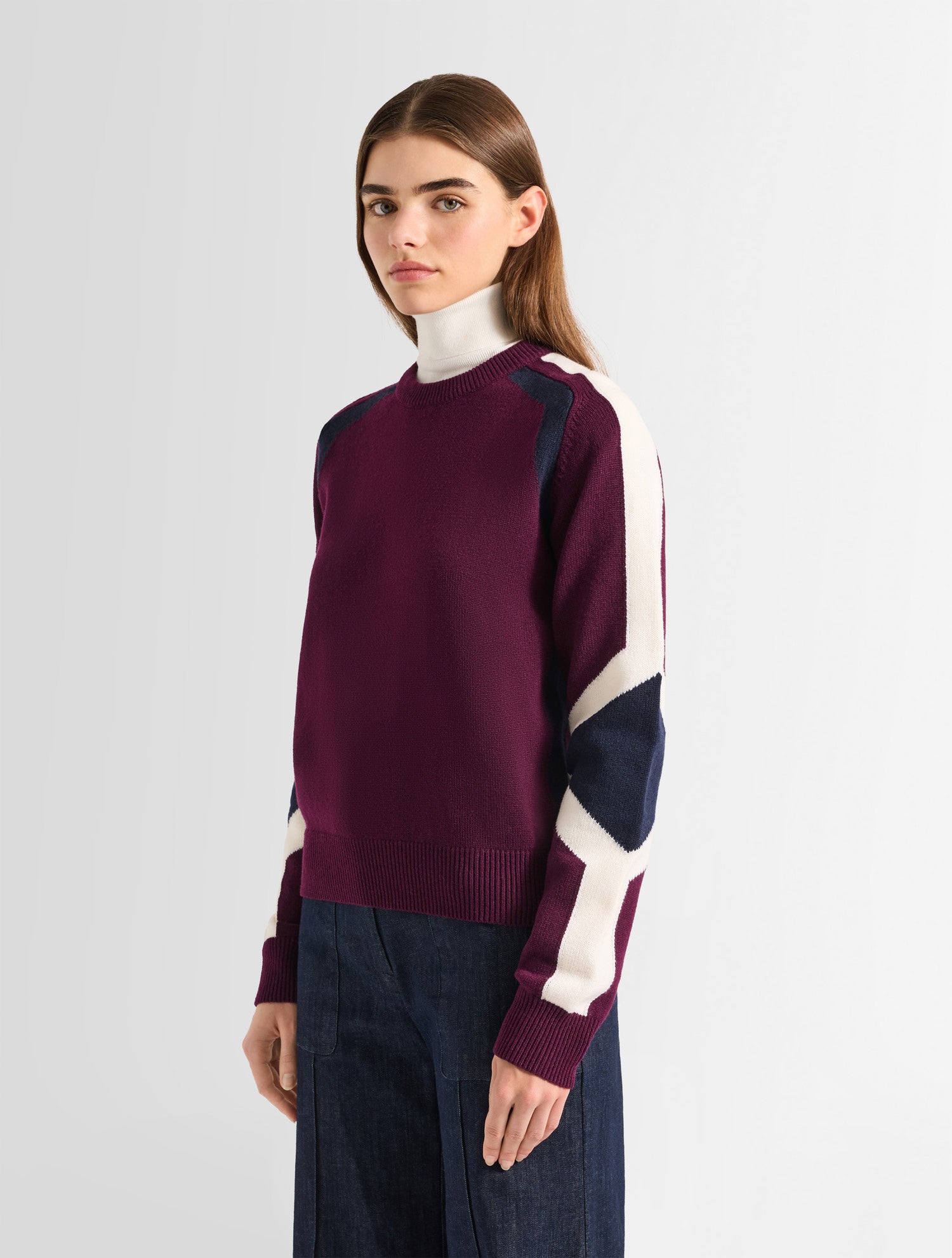 fusalp-pull-riv-na-pull-laine-et-cachemire-colorblock image 2