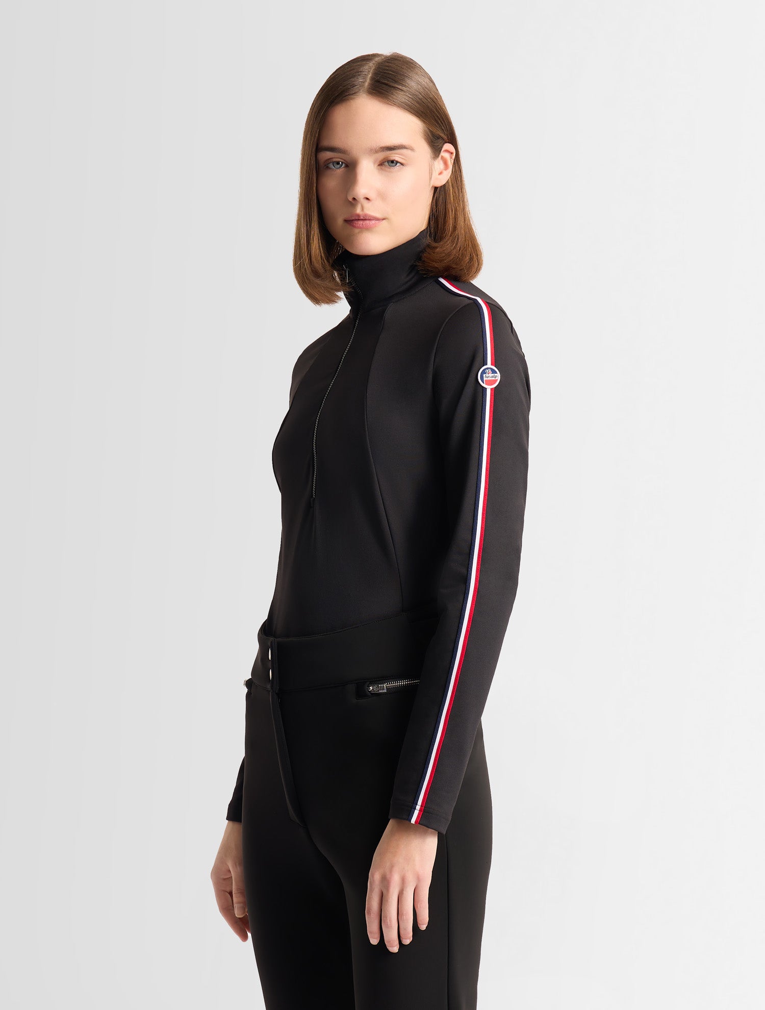 fusalp-stellia-sous-pull-femme-powerstretch-col-montant image 2