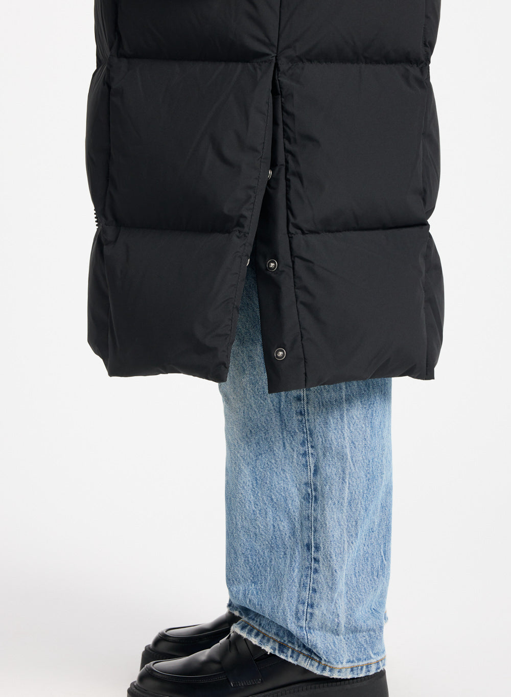 pyrenex-attract-doudoune-longue-femme-noire-duvet image 3