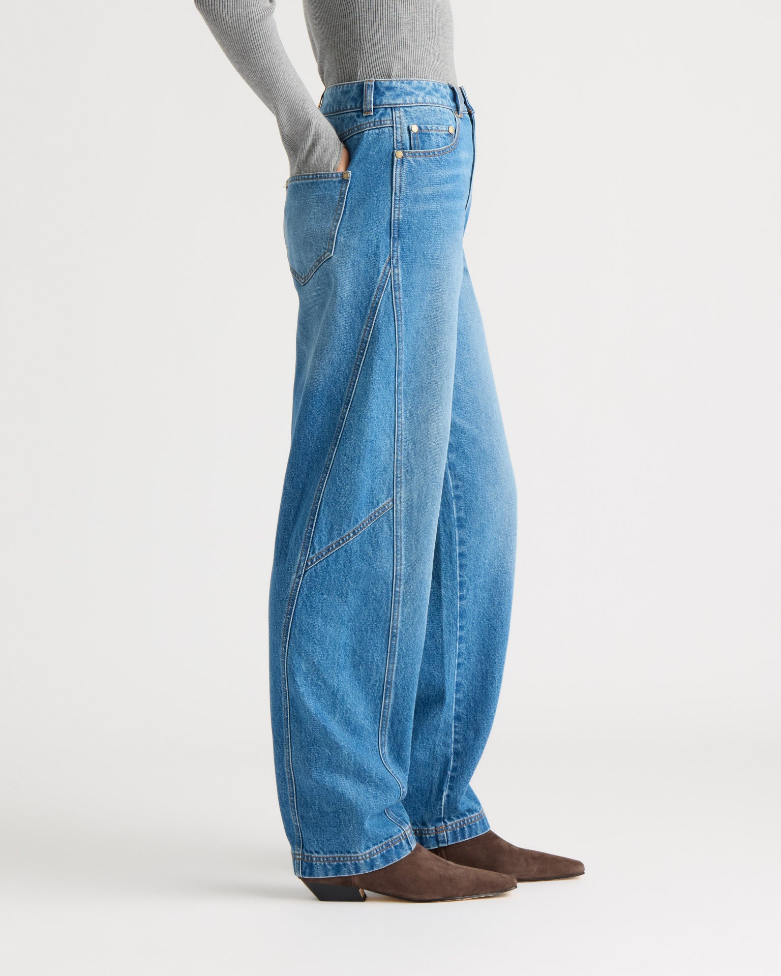 kanuk-garnier-jean-taille-haute-jambe-large-femme image 4