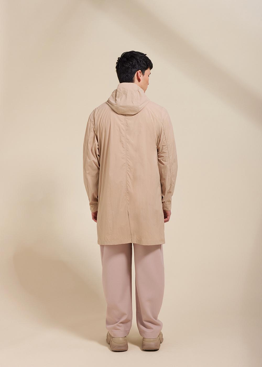 pyrenex-torrent-coupe-vent-long-capuche-unisexe-cuban-sand image 6