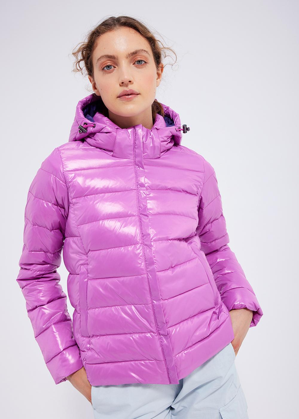 pyrenex-spoutnic-doudoune-brillante-femme-fuchsia image 3