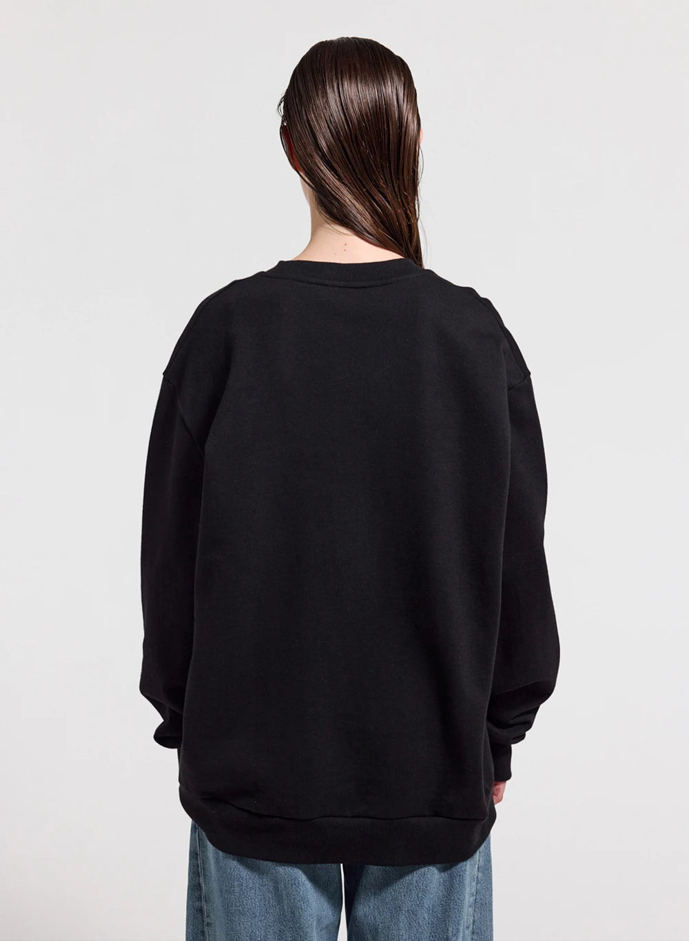 pyrenex-phase-sweat-col-rond-unisexe-en-coton-bio-noir image 4