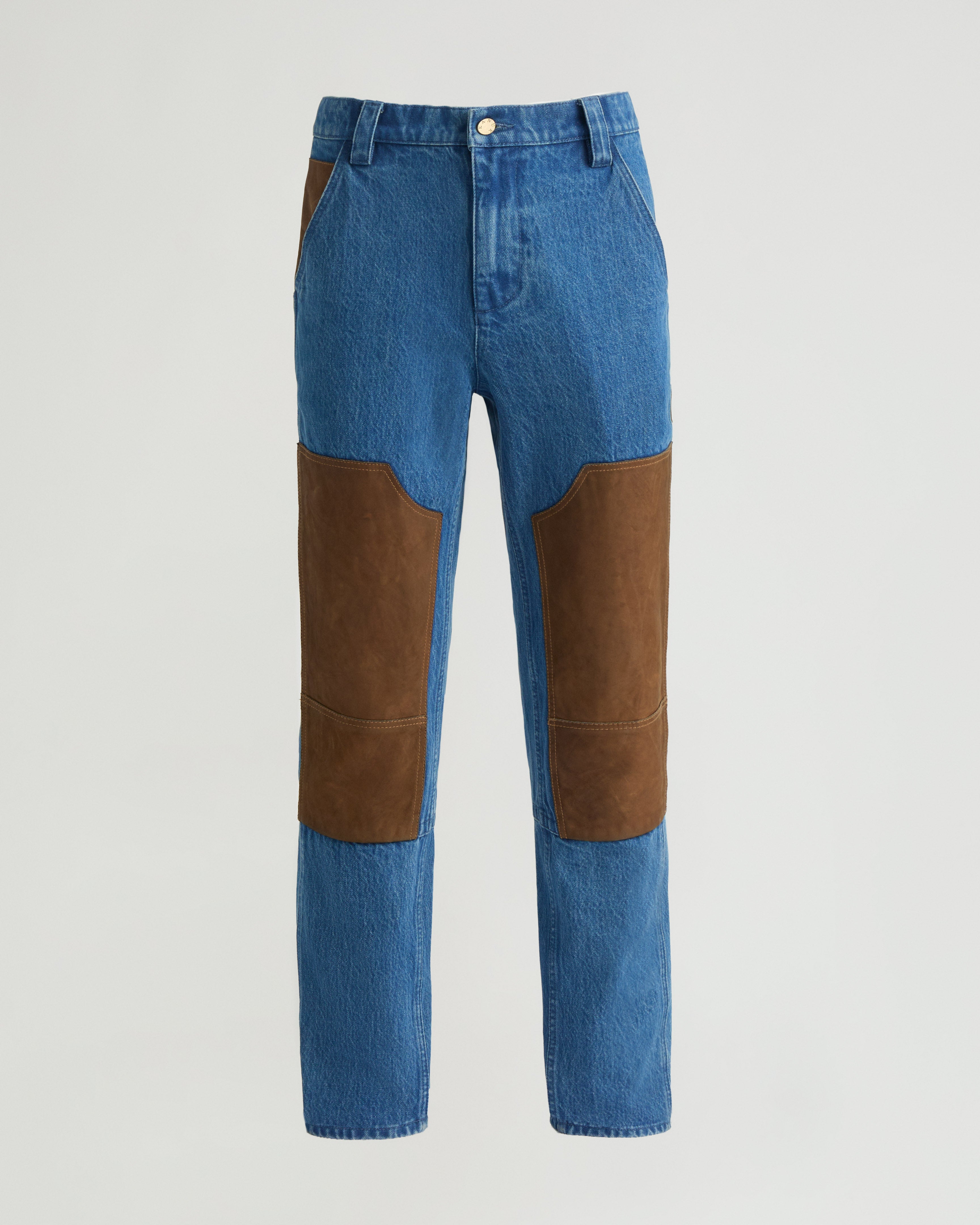kanuk-pantalon-gatineau-homme-denim-droit-patchs-charpentier image 2