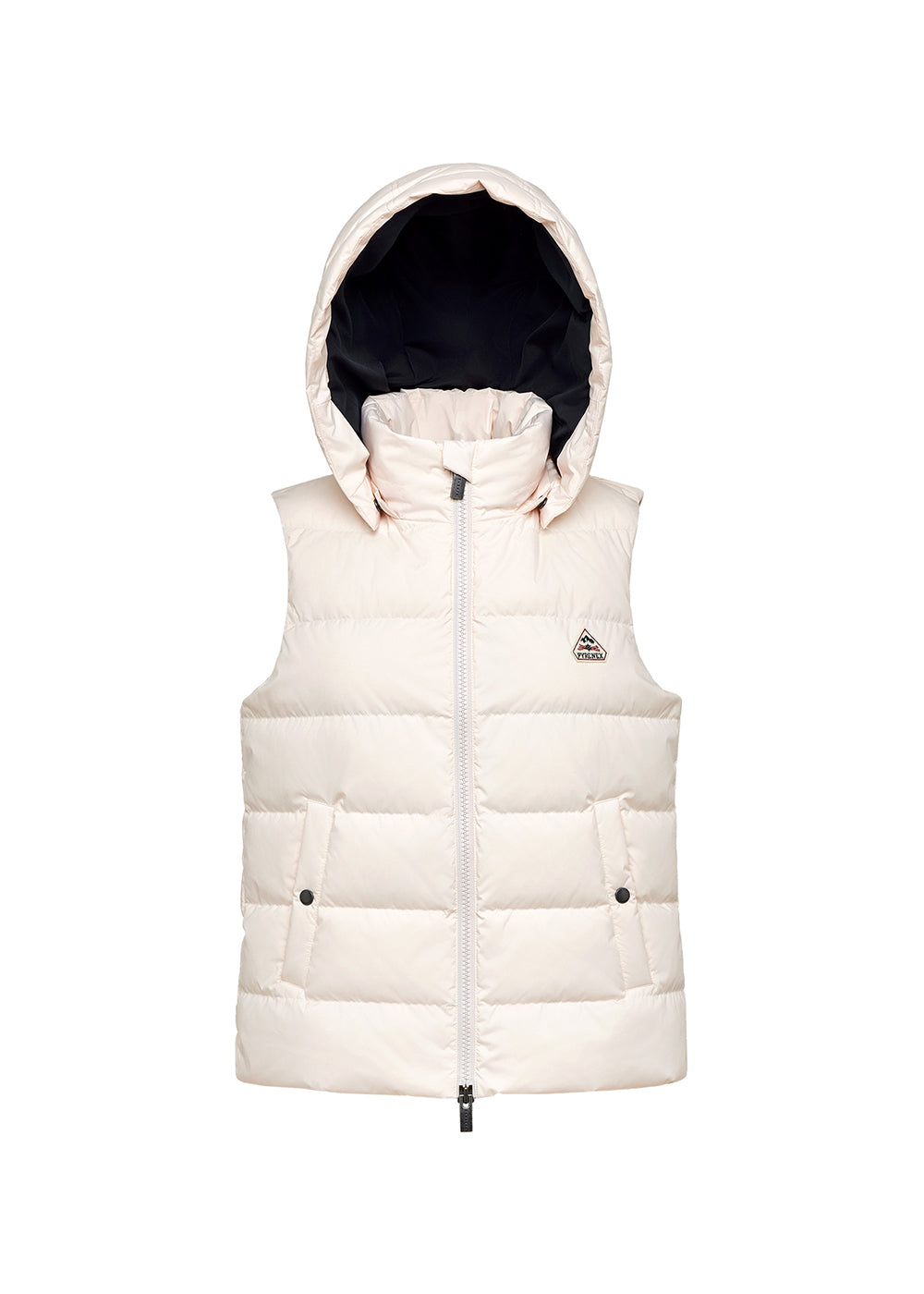 pyrenex-spoutnic-doudoune-sans-manches-femme-chalk-capuche image 5