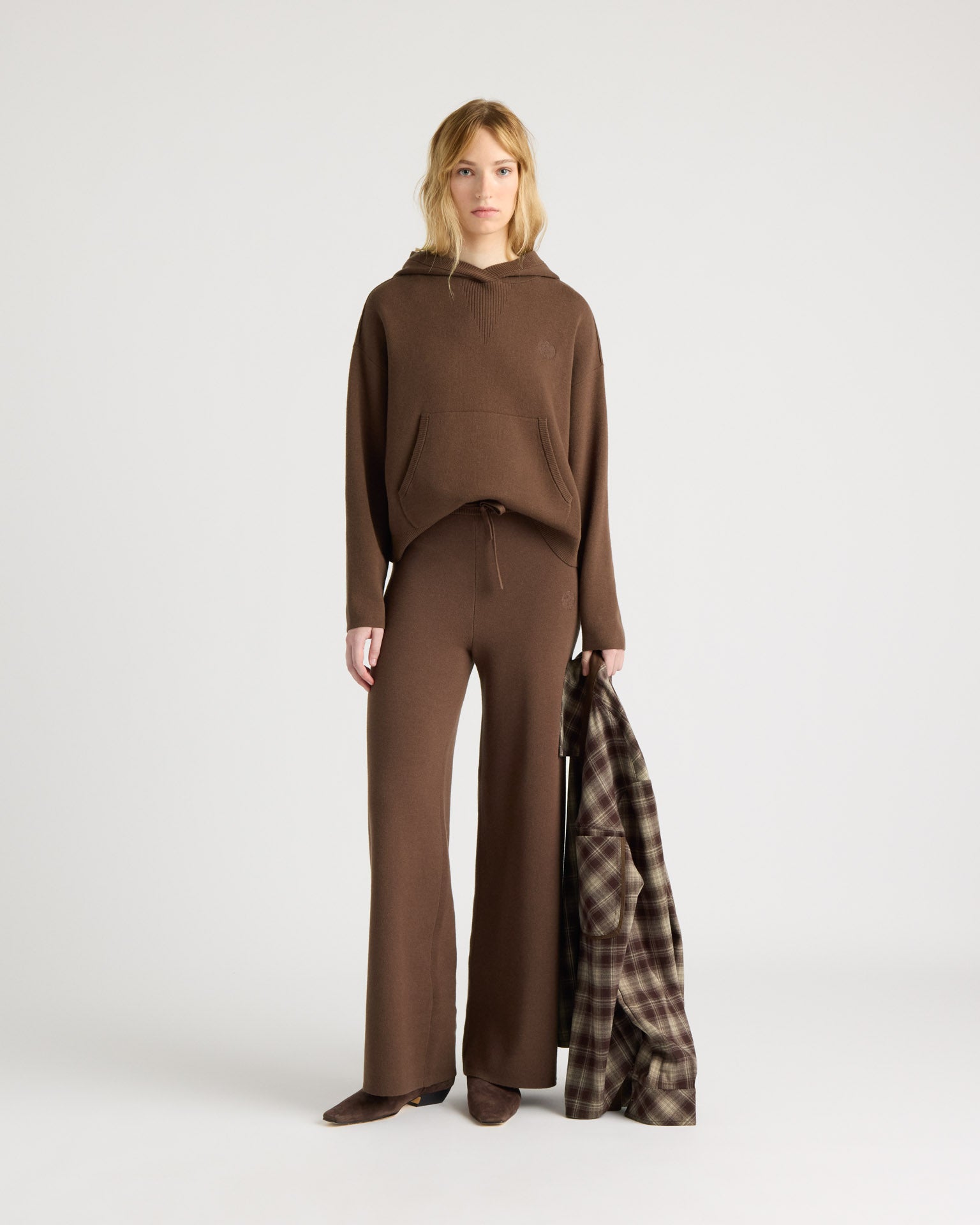 kanuk-pantalon-carillon-femme-tricot-jambe-large-taille-haute image 1