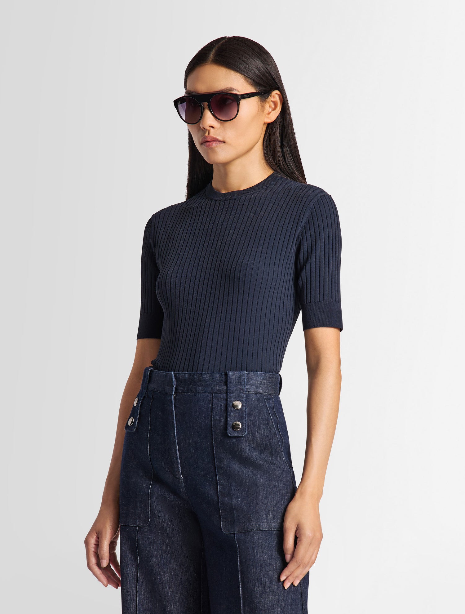 fusalp-jadou-top-femme-manches-courtes-c-tes-fines image 2