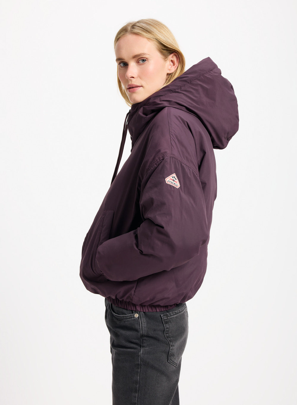pyrenex-attitude-parka-courte-duvet-femme-violet-fonc image 3