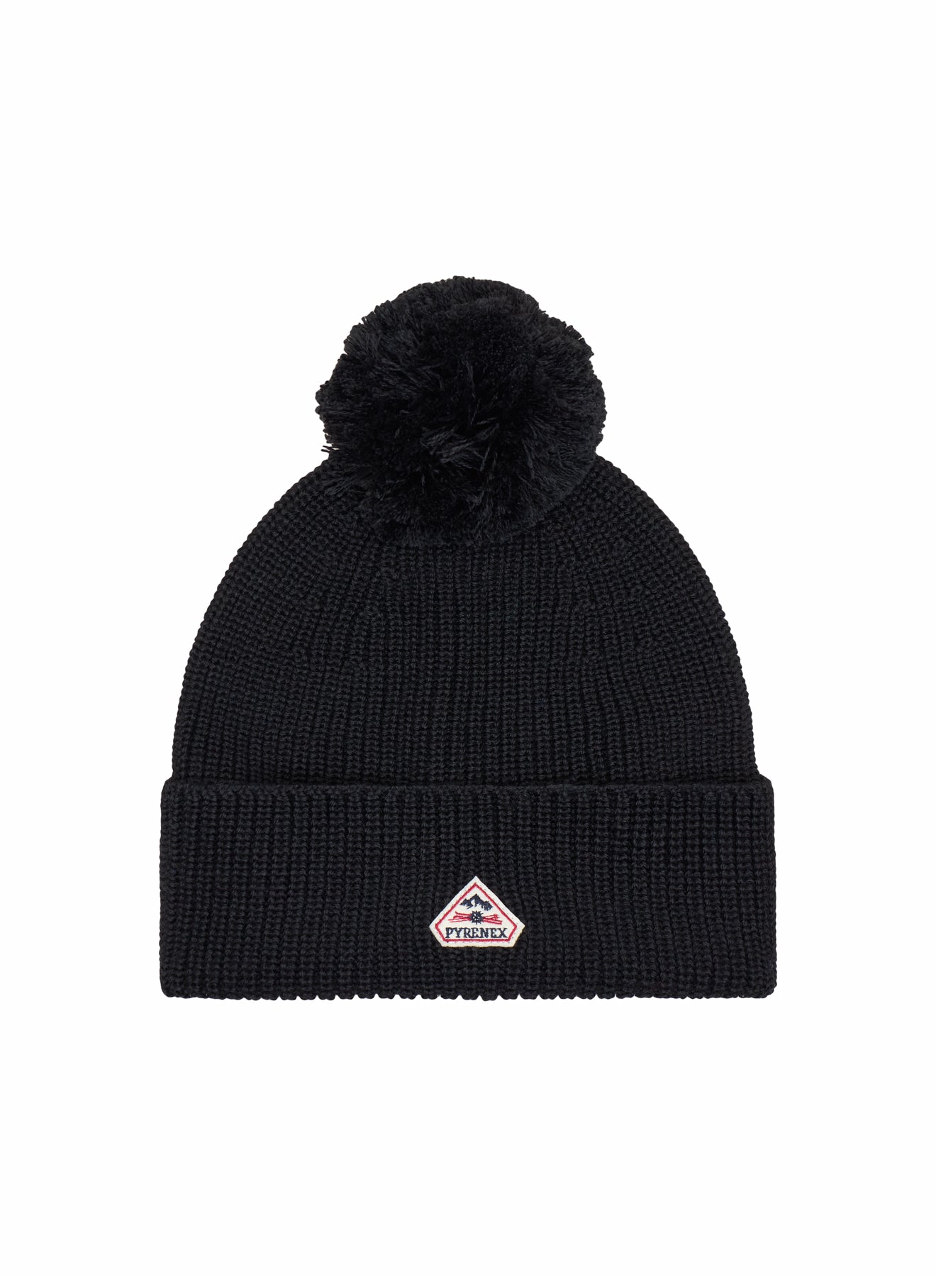 pyrenex-eki-bonnet-pompon-enfant-laine-noir image 2