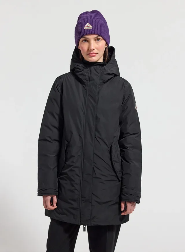 pyrenex-easy-parka-imperm-able-femme-noire-duvet-naturel image 1