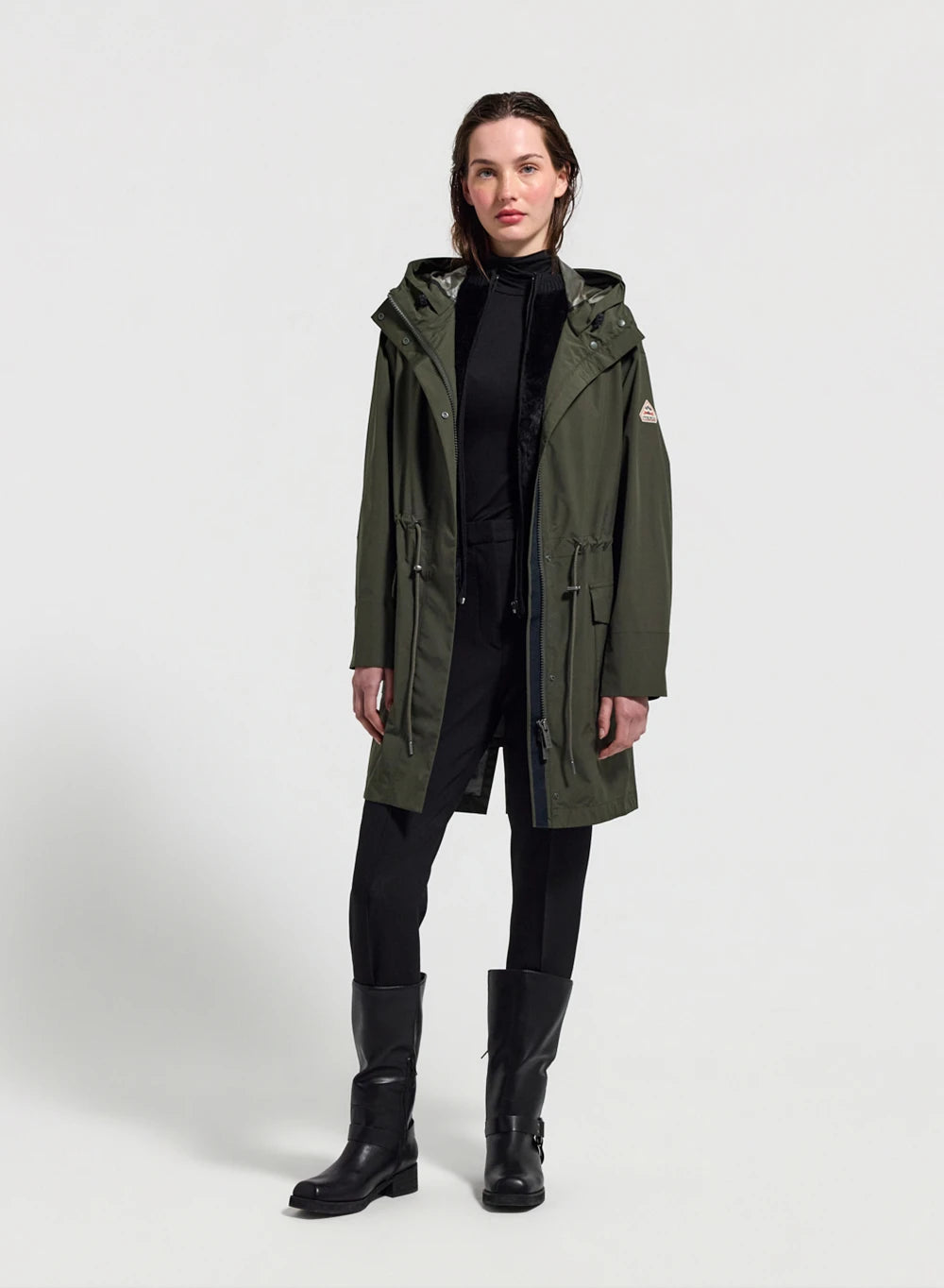 pyrenex-grace-parka-imperm-able-femme-kaki-fonc image 2