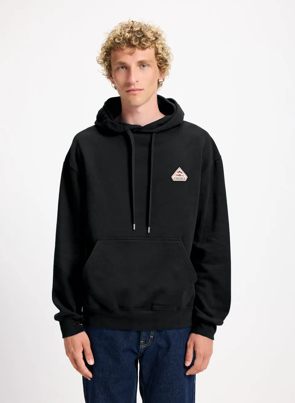 pyrenex-larcis-sweat-capuche-unisexe-noir-coton-bio image 1