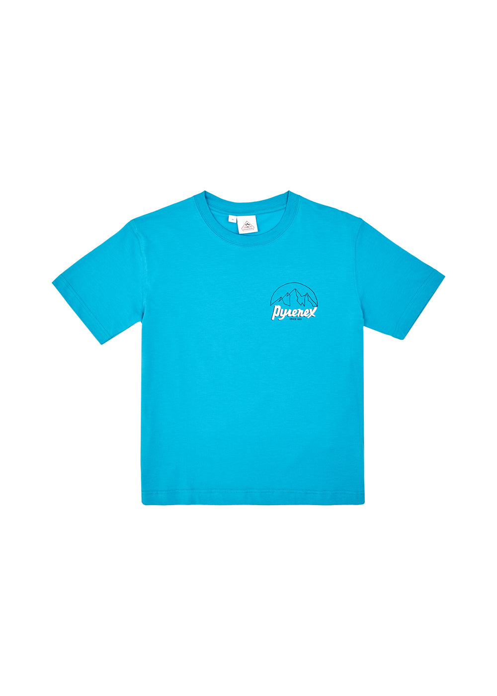 pyrenex-hill-t-shirt-unisexe-coton-bio-turquoise image 5