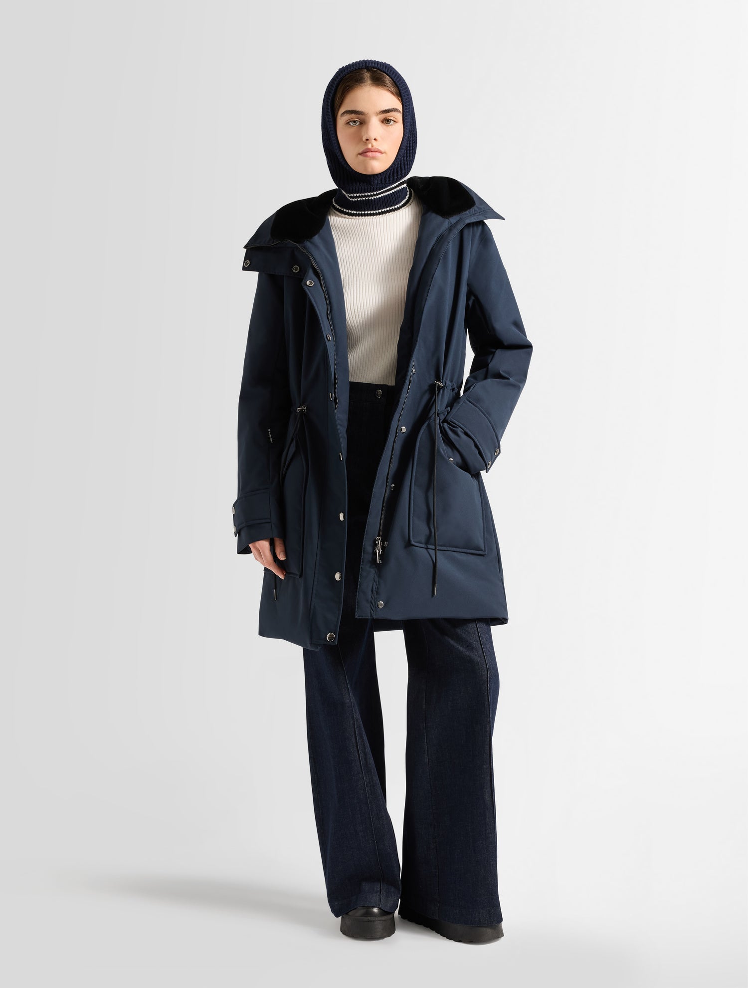 fusalp-janix-manteau-femme-mi-long-hiver-stretch image 2