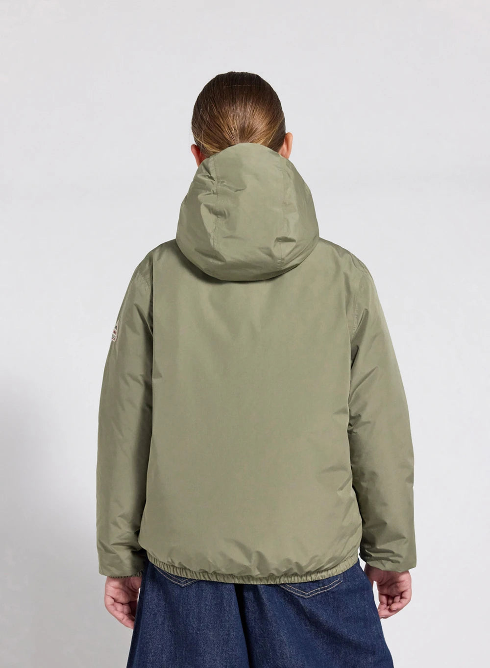 pyrenex-density-blouson-duvet-enfant-kaki-clair-imperm-able-capuche image 7