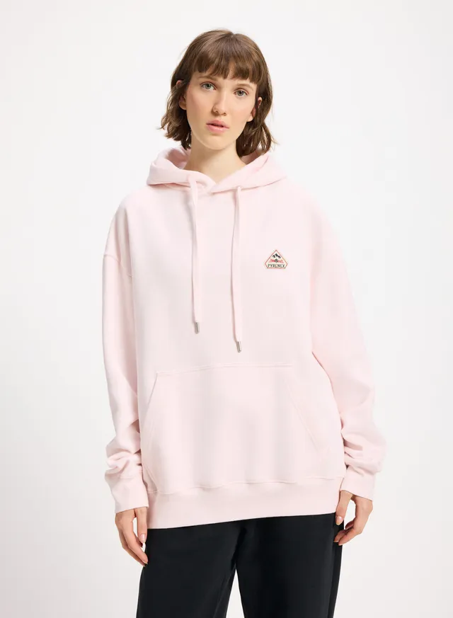 pyrenex-larcis-sweat-capuche-unisexe-coton-bio-rose-poudr image 1