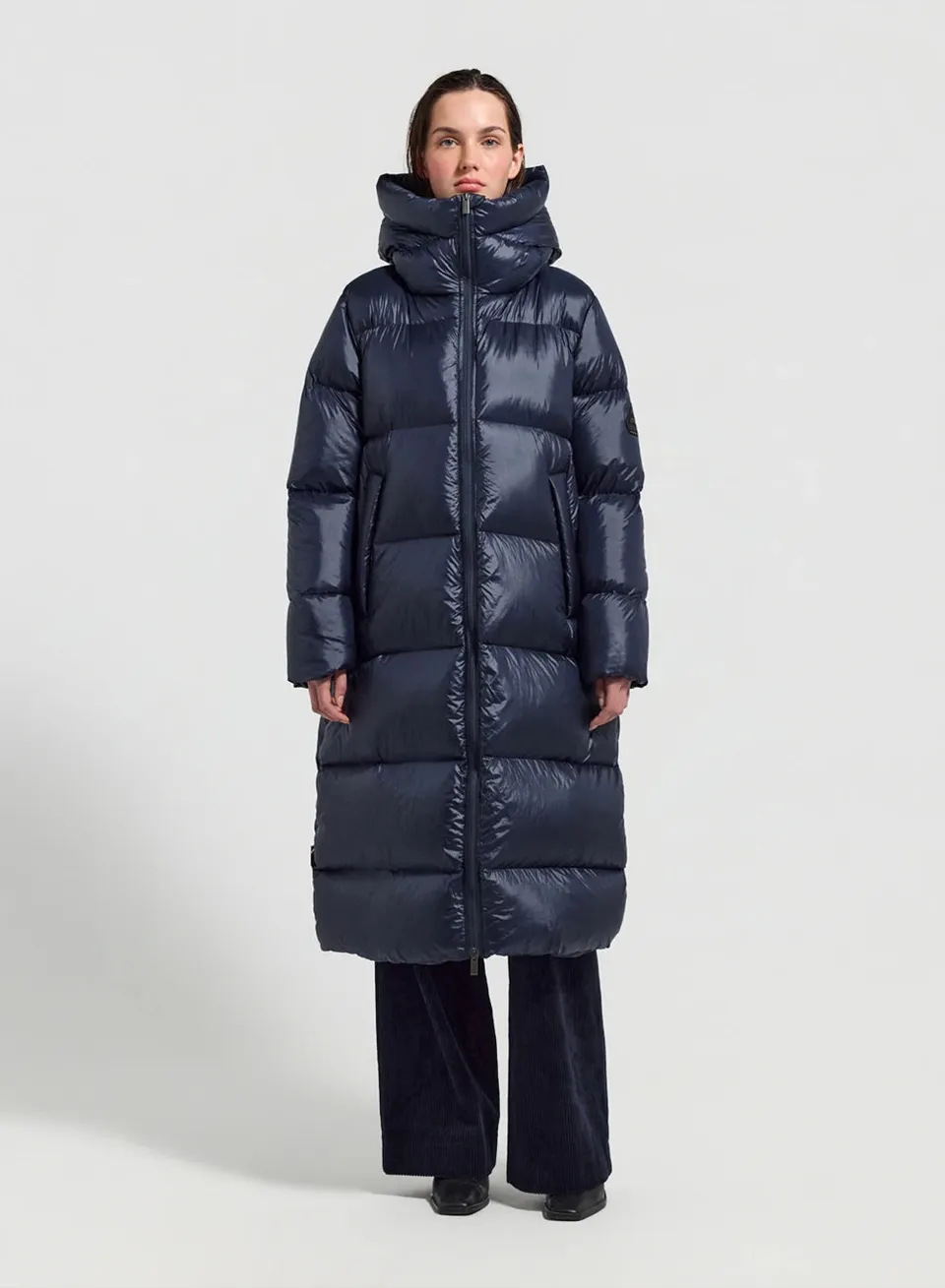 pyrenex-oriela-doudoune-longue-femme-bleu-marine-saint-sever image 1