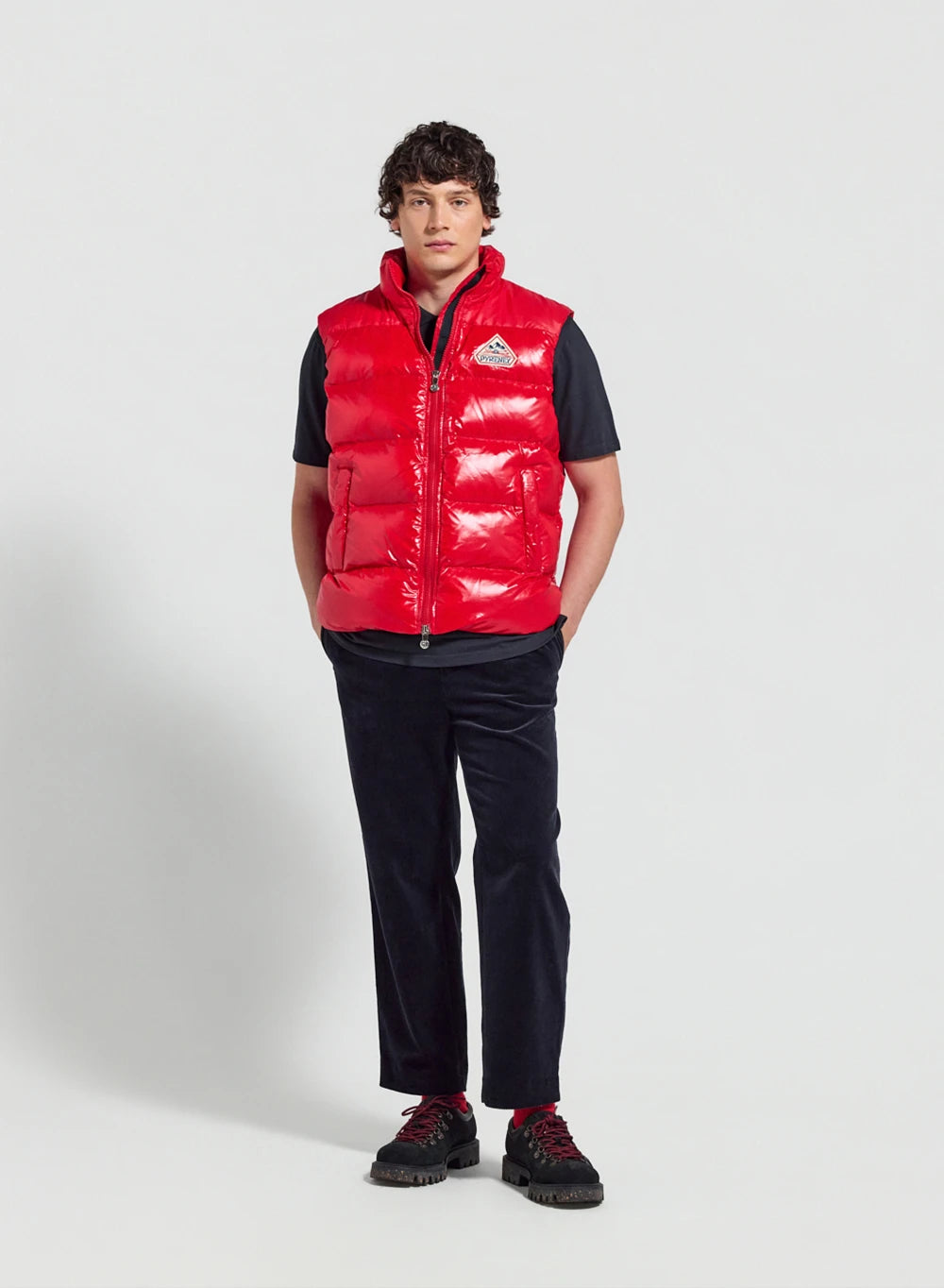 pyrenex-john-doudoune-sans-manche-unisexe-rouge image 3