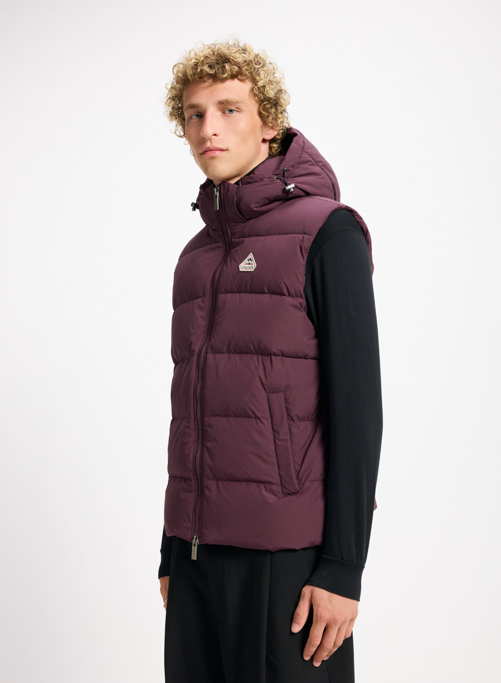 pyrenex-spoutnic-gilet-sans-manche-bordeaux-capuche-amovible image 4