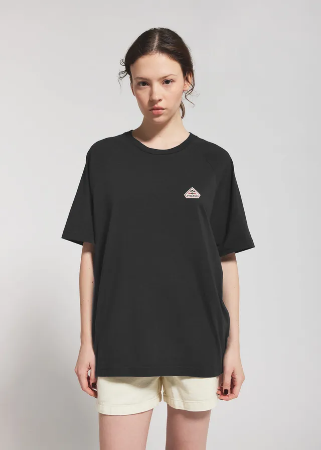 pyrenex-corto-t-shirt-unisexe-en-coton-biologique-black image 1