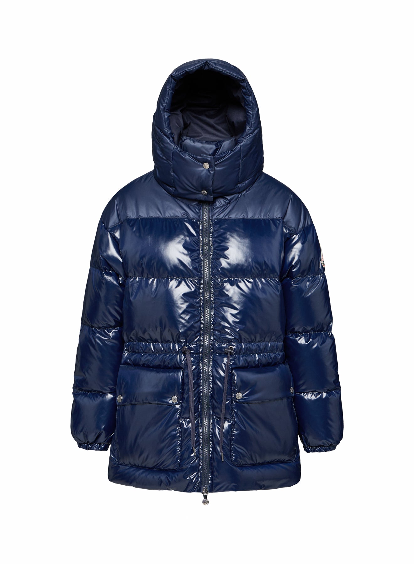 pyrenex-alexa-doudoune-femme-capuche-bleu-marine-brillante image 7