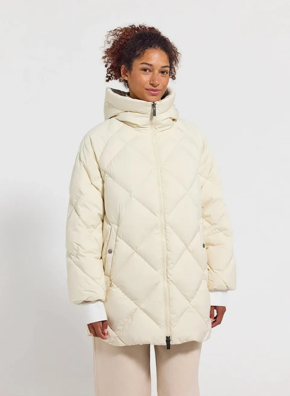 pyrenex-adele-parka-doudoune-longue-femme-blanche image 1