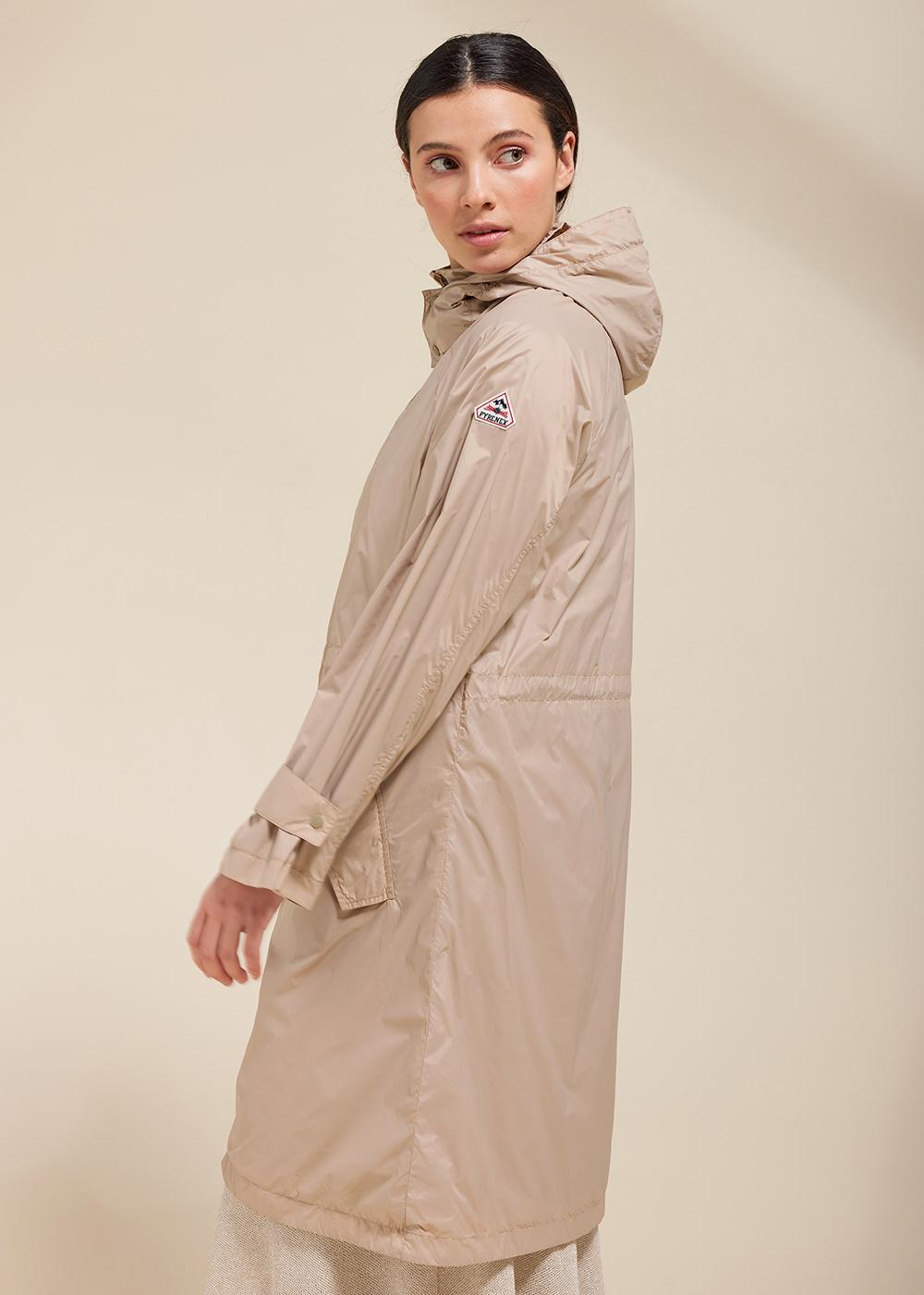 pyrenex-ariane-coupe-vent-long-femme-cuban-sand image 3
