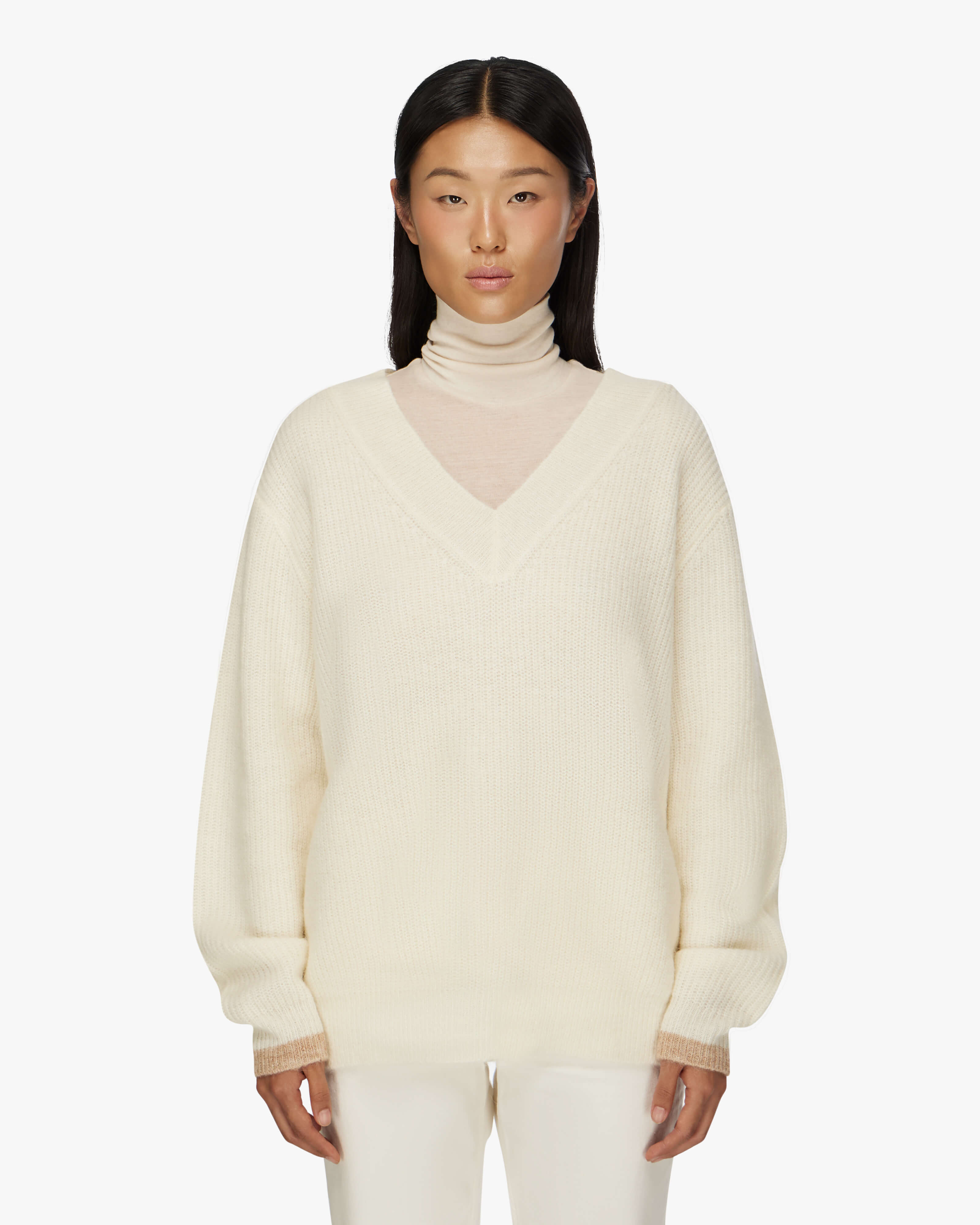quartz-co-katrina-chandail-col-en-v-femme-laine-d-alpaga image 2