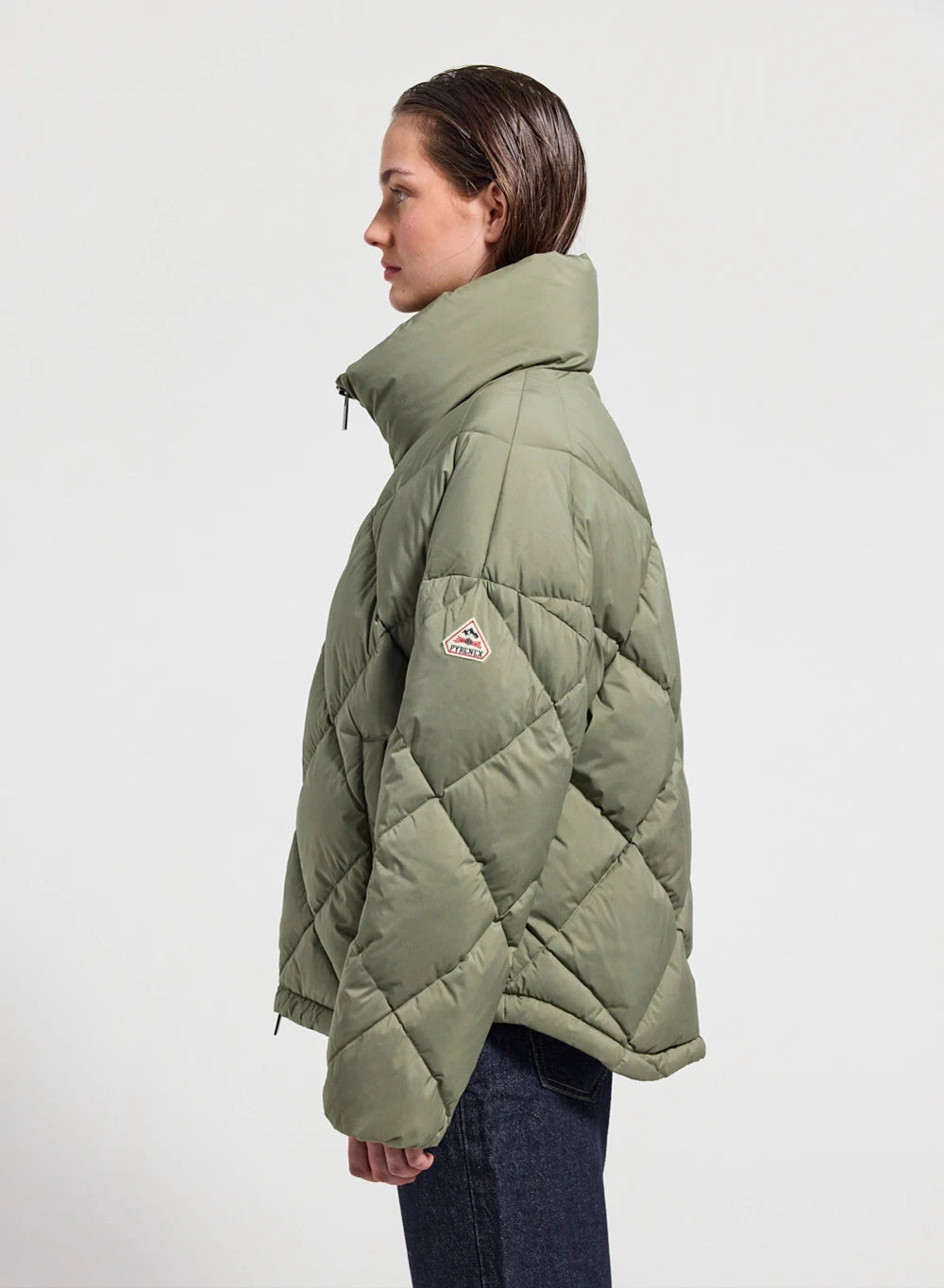 pyrenex-adele-doudoune-oversize-femme-kaki-clair image 3