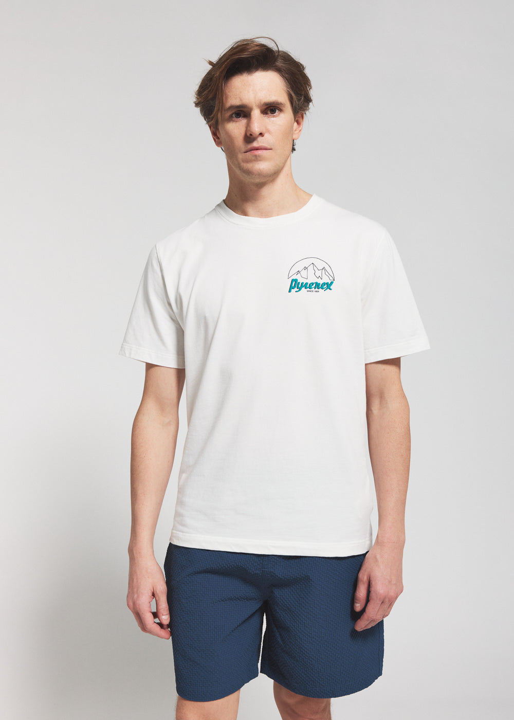 pyrenex-hill-t-shirt-unisexe-en-coton-biologique-blanc image 2