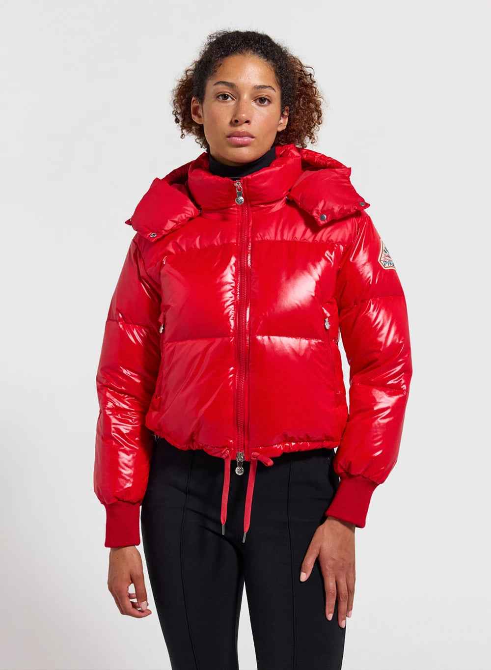 pyrenex-altic-doudoune-courte-capuche-femme-rouge image 5