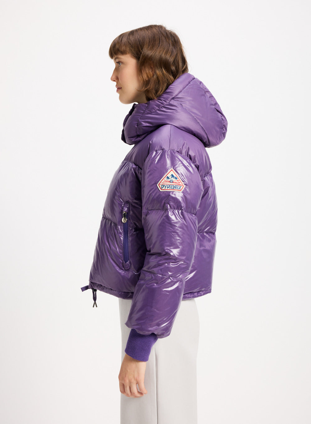 pyrenex-altic-doudoune-courte-capuche-femme-violette image 3