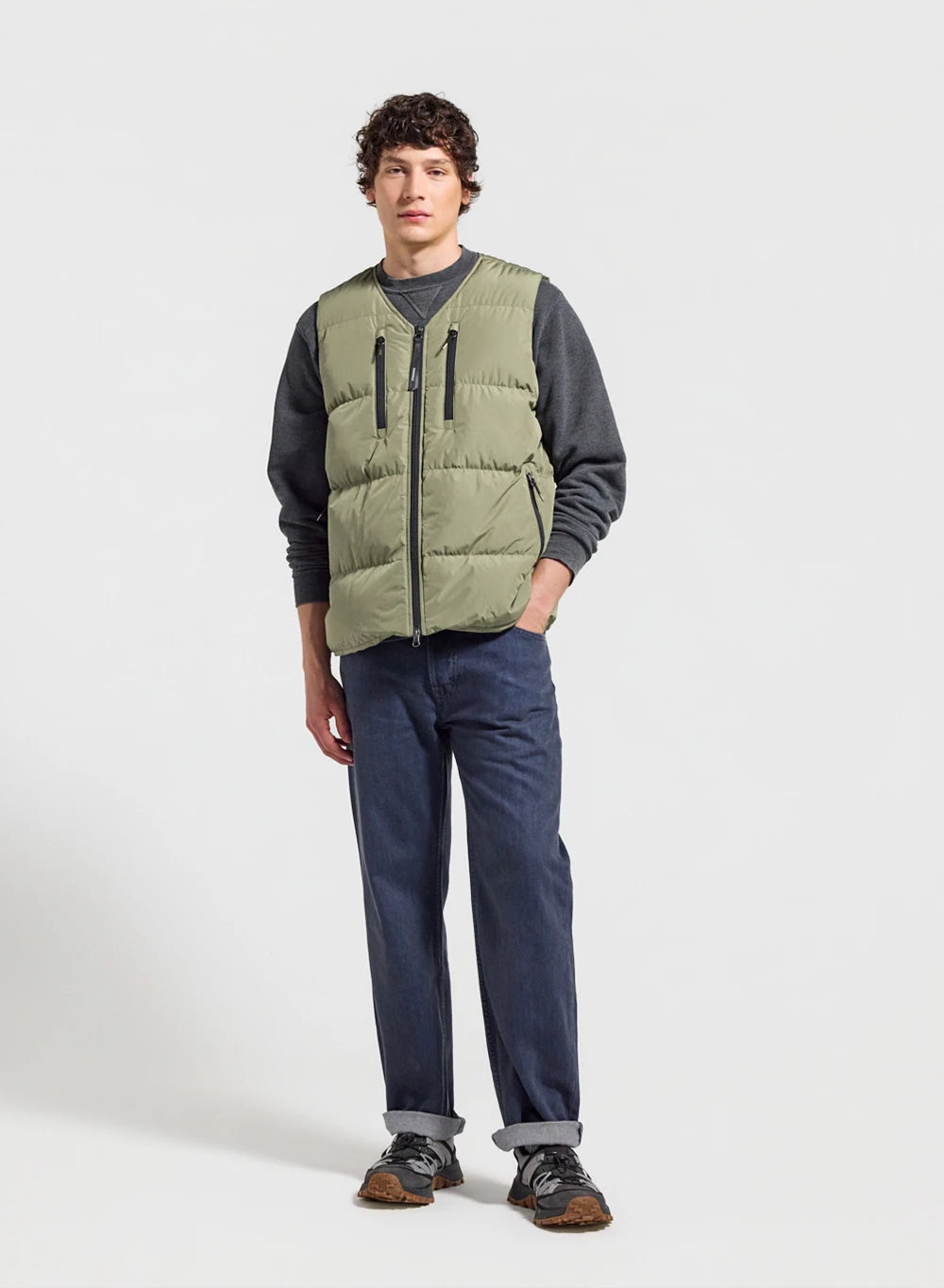 pyrenex-doudoune-sans-manches-homme-solace-kaki-clair image 2