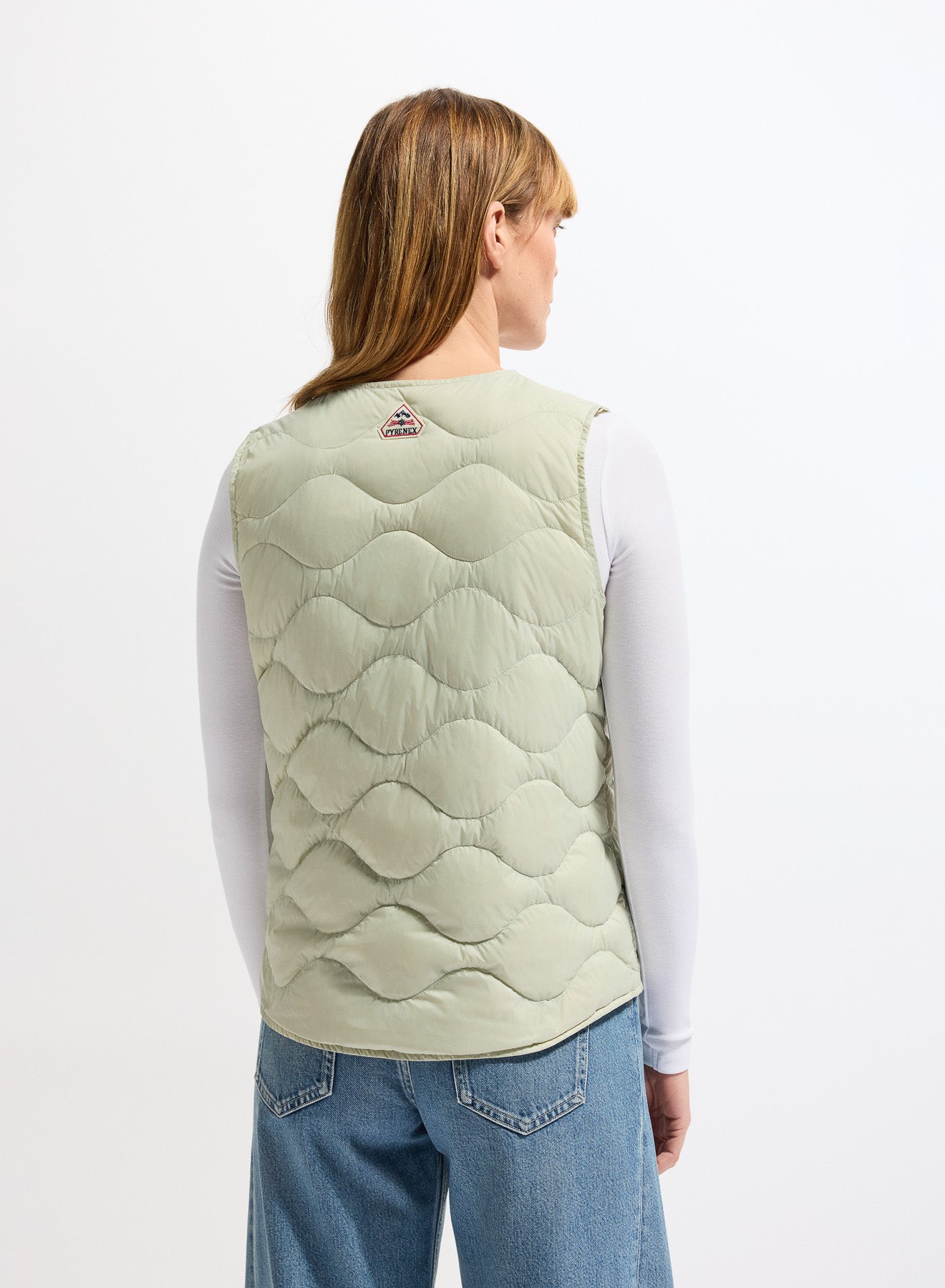 gilet-sans-manches-femme-pyrenex-orite-vest-vert-pastel-ultra-l-ger image 5