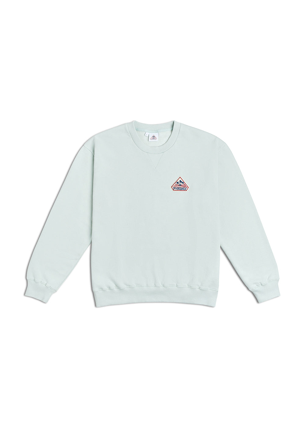 pyrenex-phase-sweat-col-rond-unisexe-pale-aqua-en-coton-bio image 4