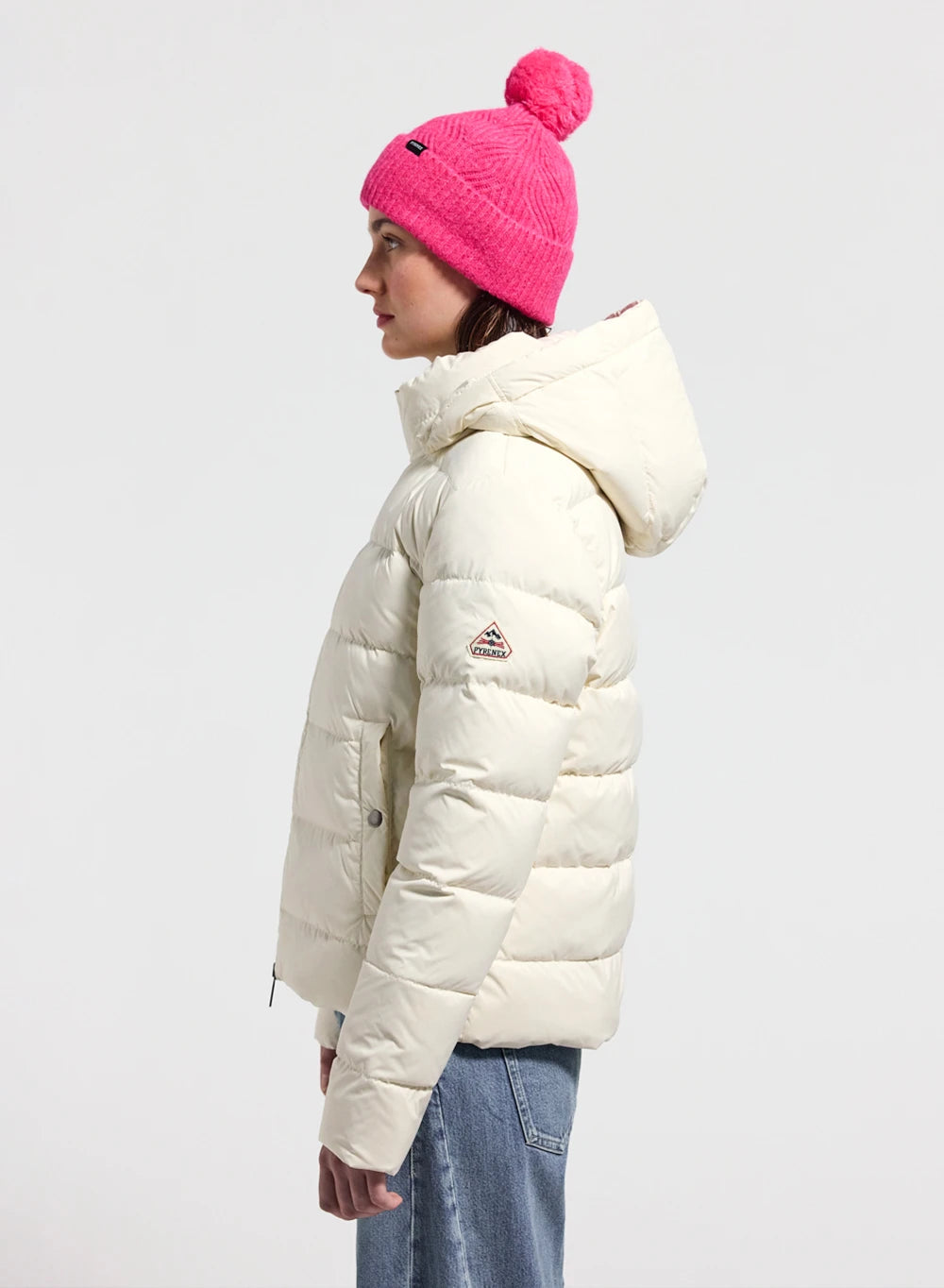 pyrenex-spoutnic-doudoune-femme-capuche-amovible-blanche image 3