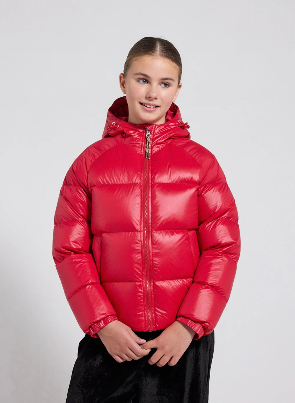 pyrenex-sten-doudoune-capuche-enfant-rouge image 2