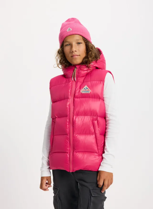 pyrenex-john-doudoune-sans-manches-enfant-fuchsia image 1