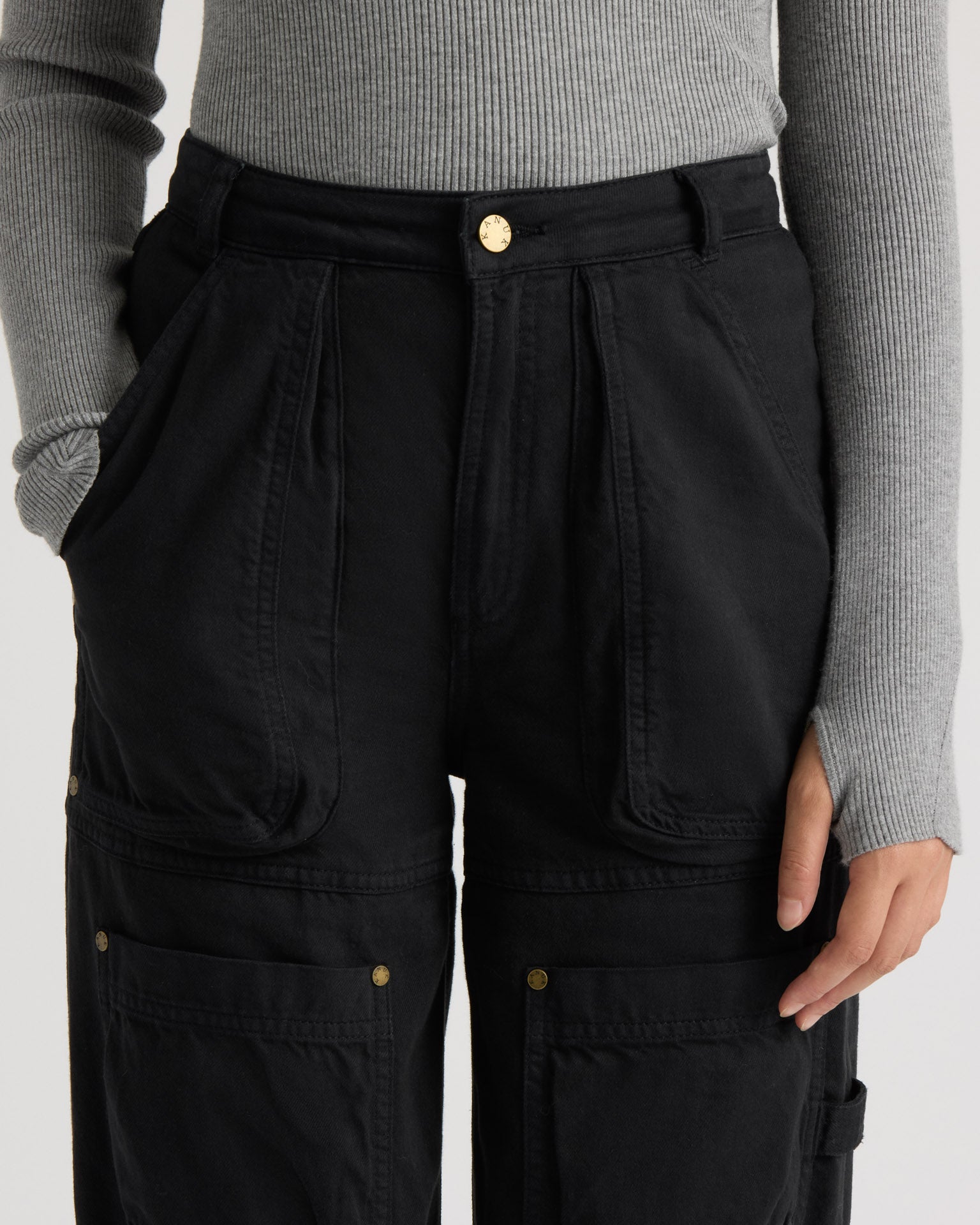 kanuk-kiamika-pantalon-cargo-femme-jambe-ballon-coton image 7
