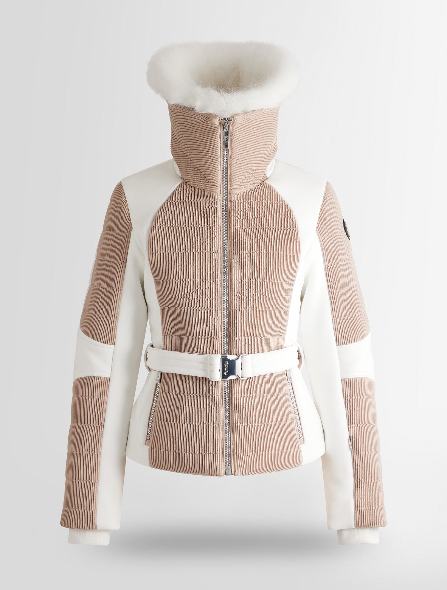 fusalp-gitu-veste-de-ski-femme-smock-baguette-col-fourrure image 5