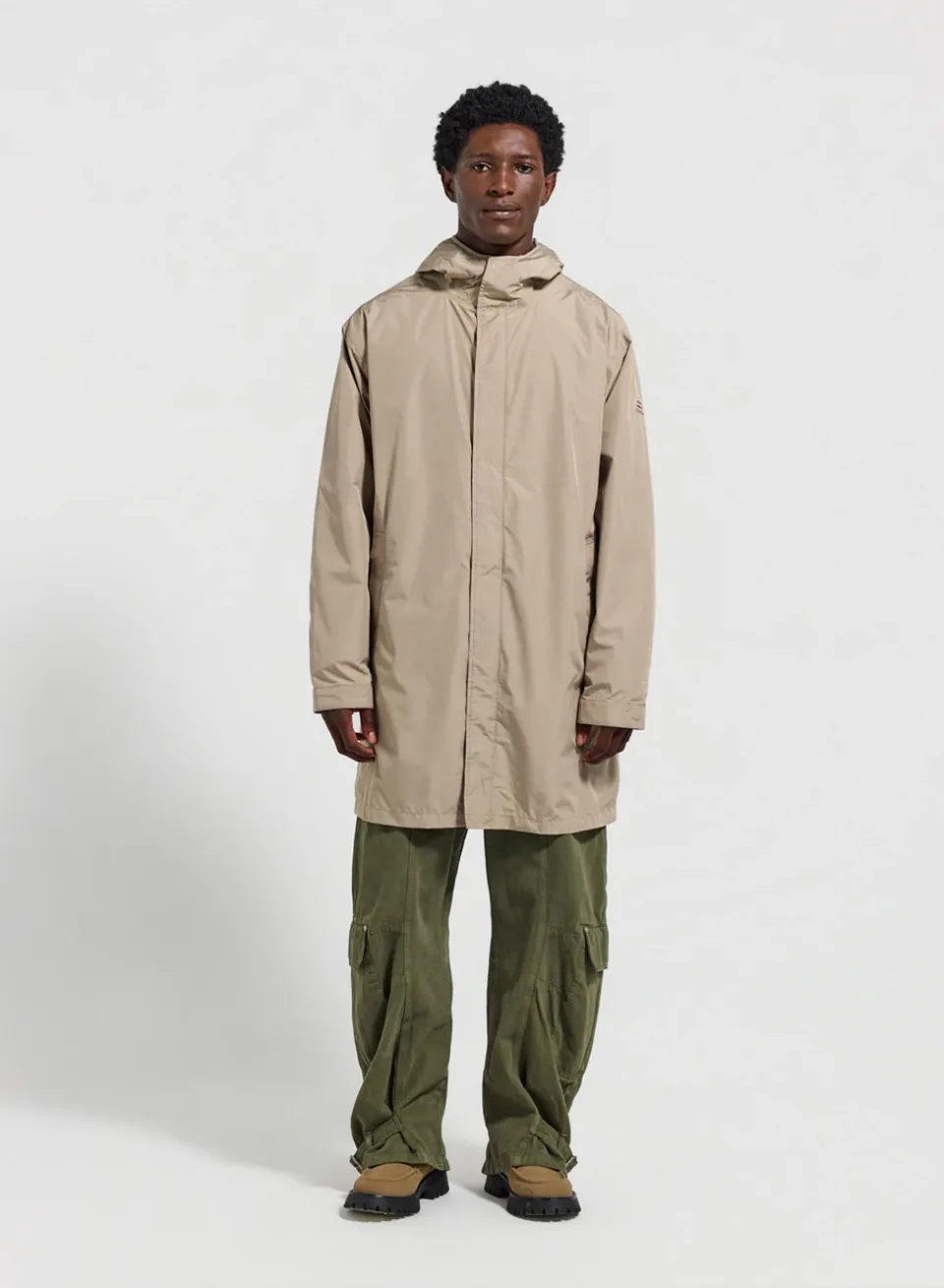 parka-longue-imperm-able-unisexe-pyrenex-eissaure-beige-clair image 1