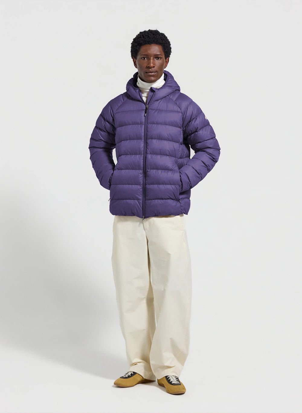pyrenex-arial-doudoune-fine-capuche-homme-violette image 2