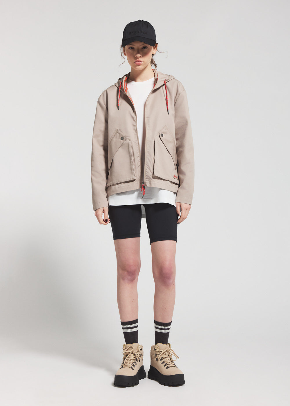 pyrenex-waterfall-veste-l-g-re-capuche-femme-beige image 2