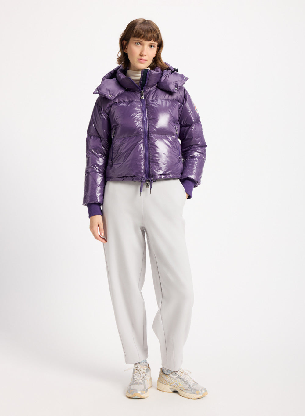pyrenex-altic-doudoune-courte-capuche-femme-violette image 2