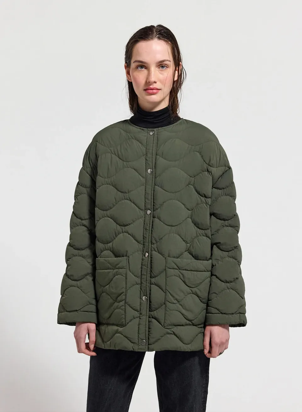 pyrenex-sienna-doudoune-l-g-re-femme-kaki-duvet-fran-ais image 1