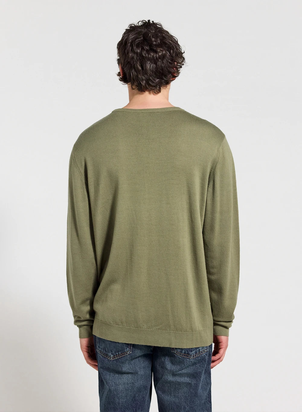 pyrenex-omhet-pull-homme-col-rond-laine-m-rinos-kaki image 2