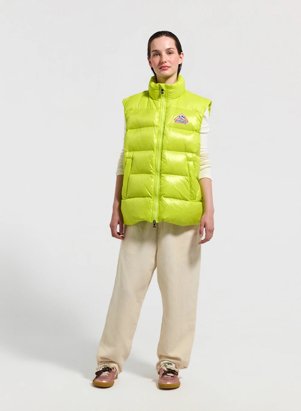 doudoune-sans-manches-unisexe-pyrenex-john-jaune-citron image 4